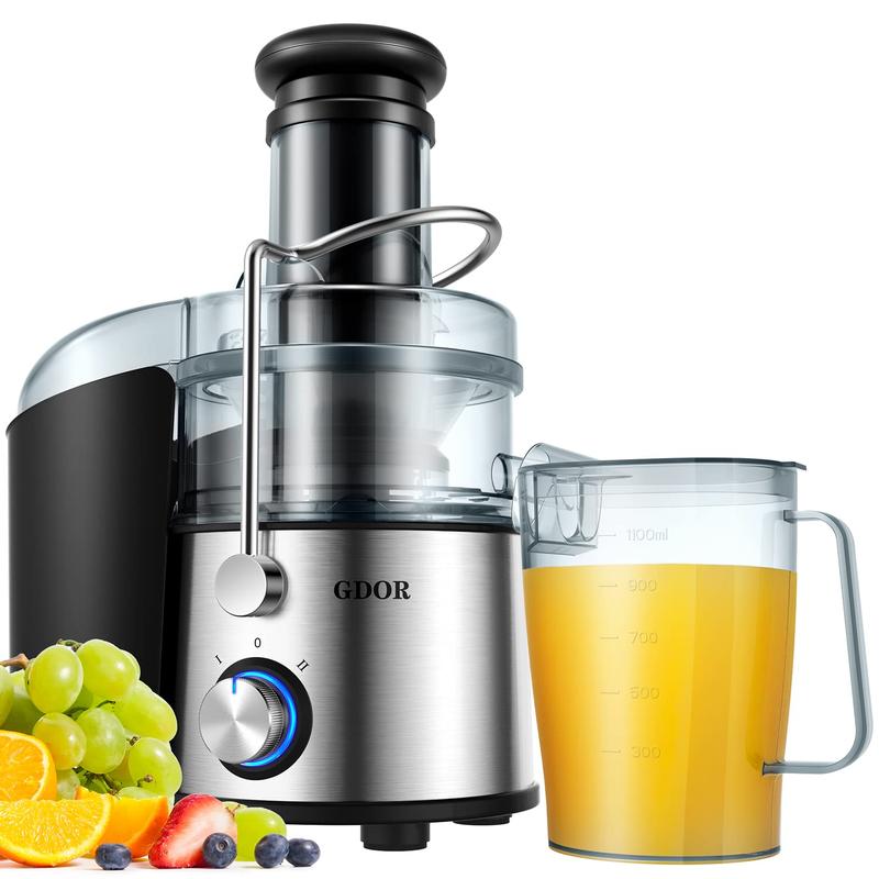 800–1300W Juicer | Wide Feed & Dual Speed